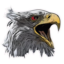 Naklejka orzeł na samochód ładna grafika