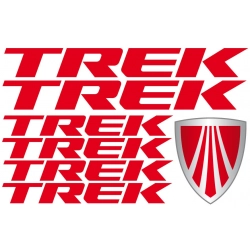 Zestaw naklejek Trek logo rower górski zamiennik