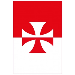 Naklejka ADR krzyż na tablicę