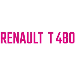 Renault T 480 na osłona zestaw naklejek kabina