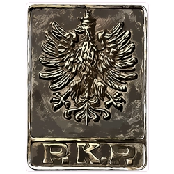 naklejka PKP orzeł II RP