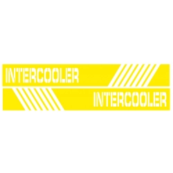 Naklejki pasy na bok auta samochodu Volvo Intercooler
