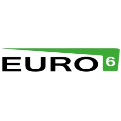 Naklejka  napis Euro 6 na kabinę Volvo