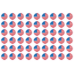 Naklejki flaga USA 54 szt.