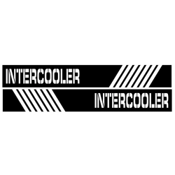 Naklejki pasy na bok auta samochodu Intercooler