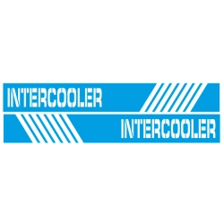 Naklejki pasy na bok auta samochodu BMW Intercooler
