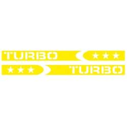 Naklejka na bok samochodu pasy TURBO Fiat