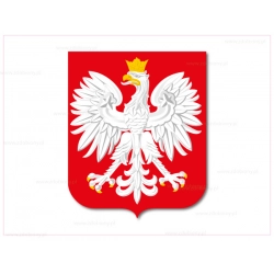Naklejka herb Polski orzeł (ADR) tablica