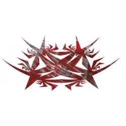 Tribal naklejka na bak motocykla