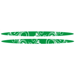 Naklejka kwiaty na bok samochodu Fiat Panda