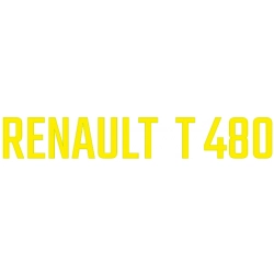 Tuning Renault T 480 na osłona kabina naklejki
