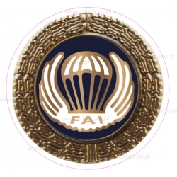 Naklejka odznaka spadochronowa złota