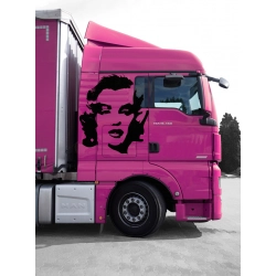 Zestaw naklejek na kabinę Man TGX z motywem Marilyn