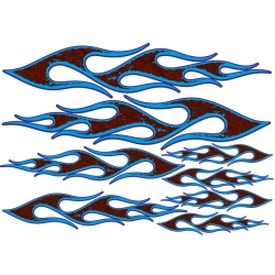 Naklejka tribal zestaw Textura