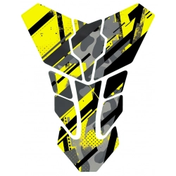 Żółto-czarny tankpad do motocykli Honda, Suzuki, Kawasaki, Yamaha