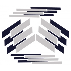 tuning, naklejki na szyby oraz zestaw naklejek do oklejania kabiny pojazdu.