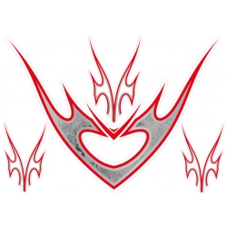 Naklejki na kask grafika tribal
