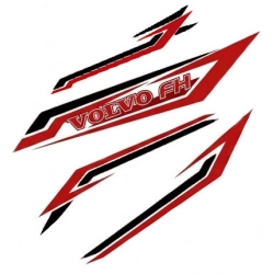 samochód, personalizacja, kabina volvo fh, wystrój kabiny, dekoracja, tuning, naklejki, naklejki samochodowe