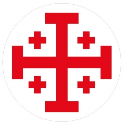 Naklejka Krzyż Jerozolimski
