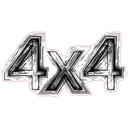 Naklejka 4x4 Off Road na auto terenowe