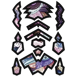 Naklejki na kask grafika tribal quada Azteka HJC