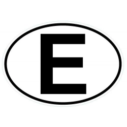 Naklejka międzynarodowy kod samochodowy Hiszpania