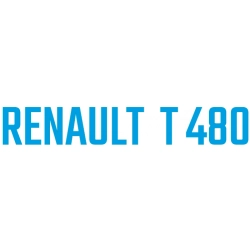 Naklejki Renault T 480 na osłona midzyosiami ciągnik