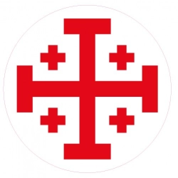Naklejka Krzyż Jerozolimski