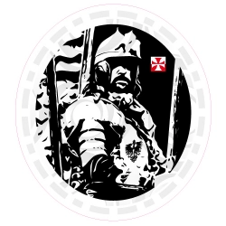 Naklejka husaria husarz damochód