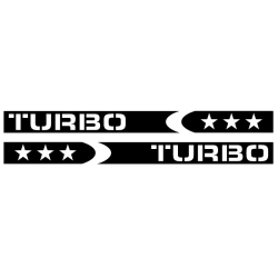 Naklejka na bok samochodu pasy TURBO Aydi