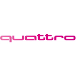 naklejki audi na drzwi, zestaw naklejek audi quattro