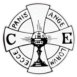 Naklejka Ecce panis angelorum.