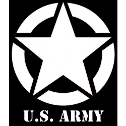 Naklejka US ARMY gwiazda JEEP na samochód