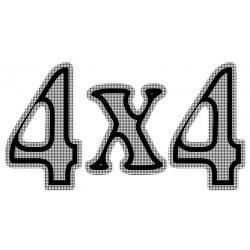 Naklejka 4x4 samochód terenowy