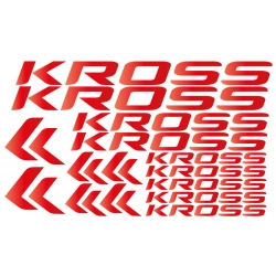kross naklejki, zestaw naklejek do rowerów,