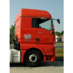 Naklejka orzeł Volvo DAF na kabinę patriotyczna