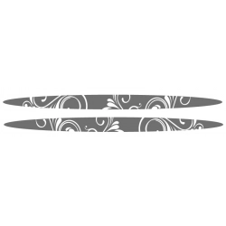 Naklejka kwiaty na bok samochodu Nissan Micra