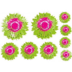 Naklejki na samochód kwiaty gerbera
