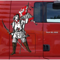 Naklejka na kabinę ciężarówki : Man, Scania, Volvo, Daf, Iveco, Renault