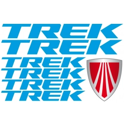 Zestaw naklejek Trek logo rower górski odblaskowe