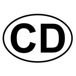 Naklejka międzynarodowy kod samochodowy Korpus Dyplomatyczny