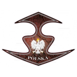 Naklejka orzeł tribal grafika na kask motocyklowy