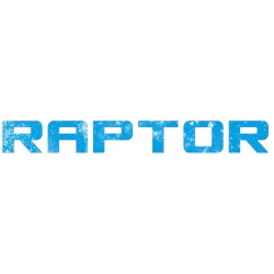 Naklejka napis Raptor na szybę