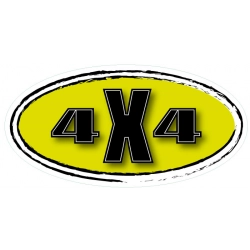 Naklejka na samochód 4x4 Toyota