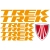 Zestaw naklejek Trek logo rower górski naklejki