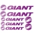 naklejki na ramę roweru naklejki z logo giant naklejki customowe na rower