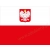 Naklejka na tablicę ADR flaga Polski