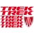 Zestaw naklejek Trek logo rower górski zamiennik