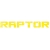Naklejka napis Raptor na samochód tuning