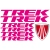Zestaw naklejek Trek logo rower górski naklejka rowerowa
